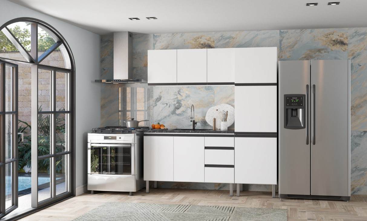 COZIMAX - GABINETE A�O GAIA 1,50MT BRANCO